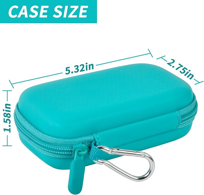 MP3 & MP4 Player Case for SOULCKER/G.G.Martinsen/Grtdhx/iPod Nano/Sandisk Music Player/Sony NW-A45 and Other Music Players with Bluetooth. Fit for Earbuds, USB Cable, Memory Card - Green