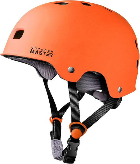 OutdoorMaster Skateboard Cycling Helmet - Two Removable Liners Ventilation Multi-Sport Scooter Roller Skate Inline Skating Rollerblading for Kids, Youth & Adults
