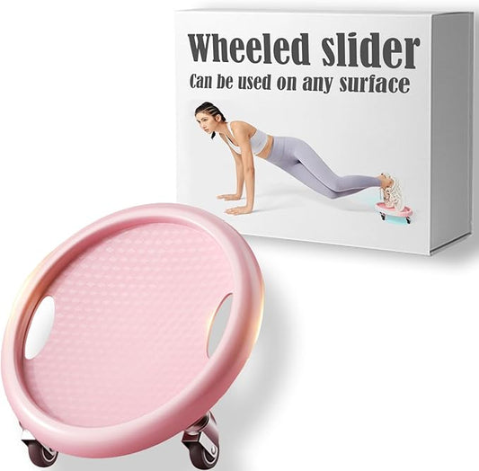 Wheeled sliders for working out smoother exercise sliders multicoloured exercise pads for floor Fitness pilates feet exercise Includes 4 universal wheels You can put both feet on it