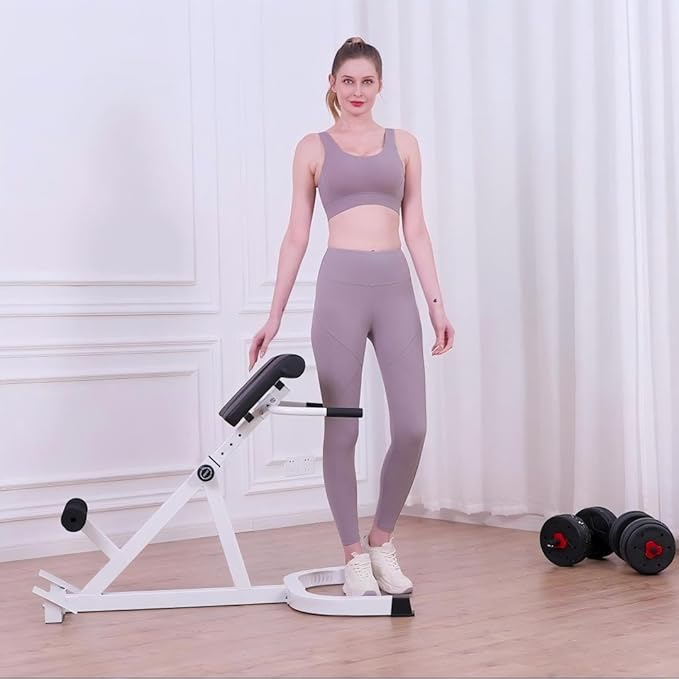 Roman Chair,Back Extension Bench,Multi Functional Ab Bench, Hyperextension Bench Abdominal Exercise, Leg Strength Trainer Home Men Women Full Body