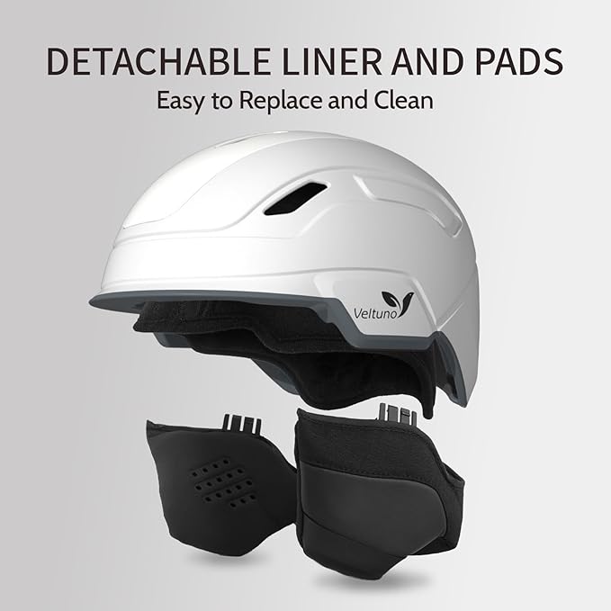 Ski Helmet for Women, Men & Youth, Snowboard Helmet with 7 Individual Air Vents, Snow Helmet with ABS PC Shell, EPS Foam, Dial Fit, Removable Fleece Liner and Ear Pads, Goggles Compatible