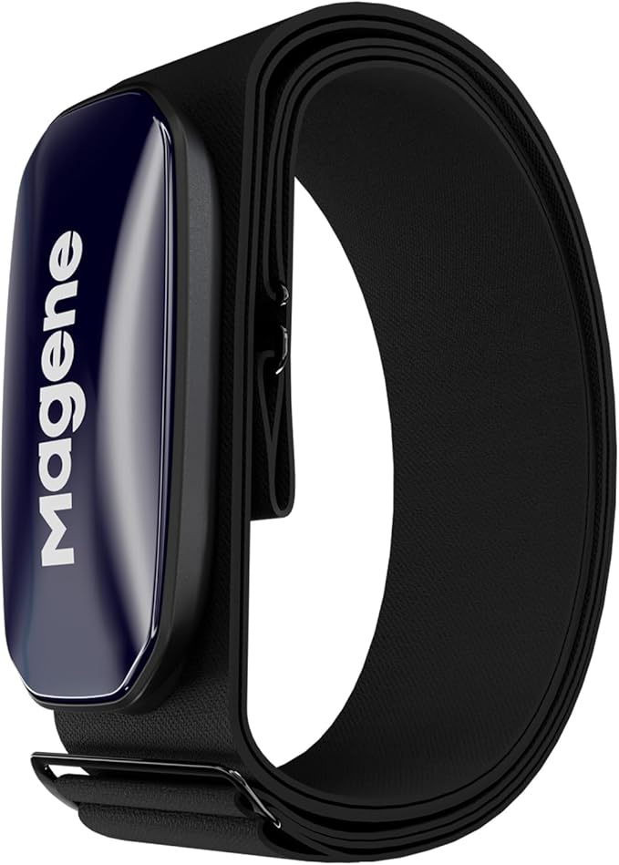 Magene H613 Heart Rate Monitor Chest Strap with Precise Tracking, Bluetooth & ANT+ Connectivity, 17h Offline Storage, IPX7 Waterproof, Multi-Color Heart Rate Zone Indicator for Cycling, Running, Yoga