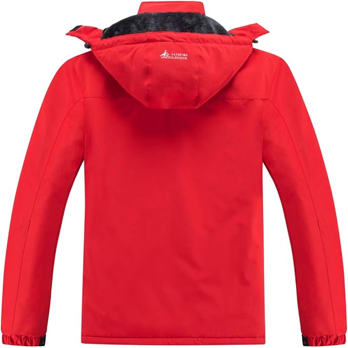 Men's Ski Jacket Warm Winter Snow Coat Waterproof Mountain Windbreaker Snowboarding Jacket Hooded for Hiking Traval