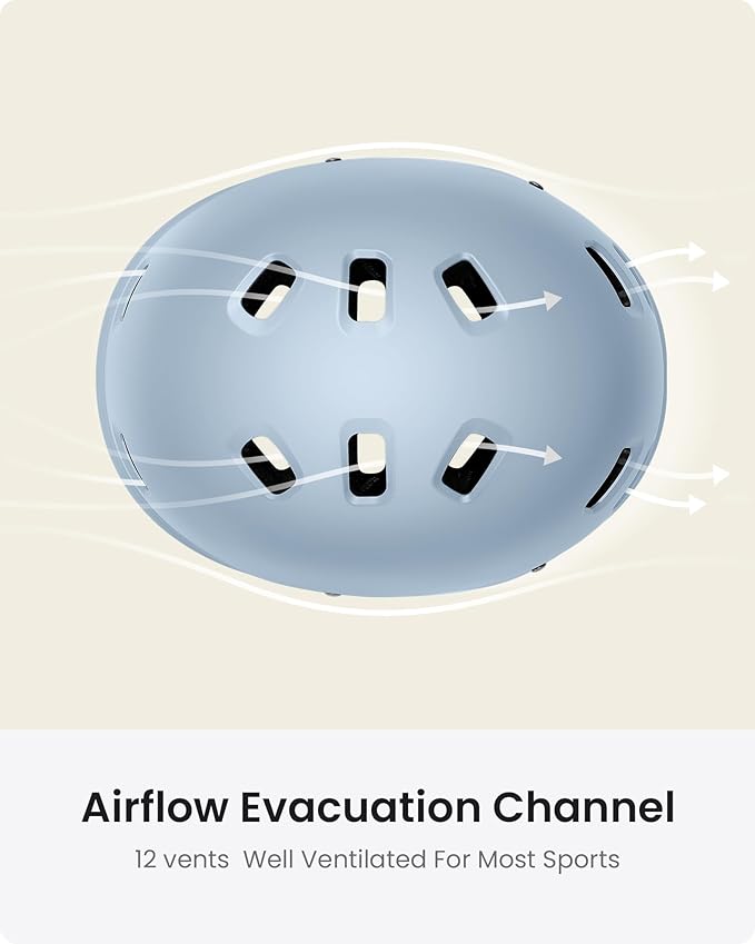 OutdoorMaster Skateboard Cycling Helmet - Two Removable Liners Ventilation Multi-Sport Scooter Roller Skate Inline Skating Rollerblading for Kids, Youth & Adults