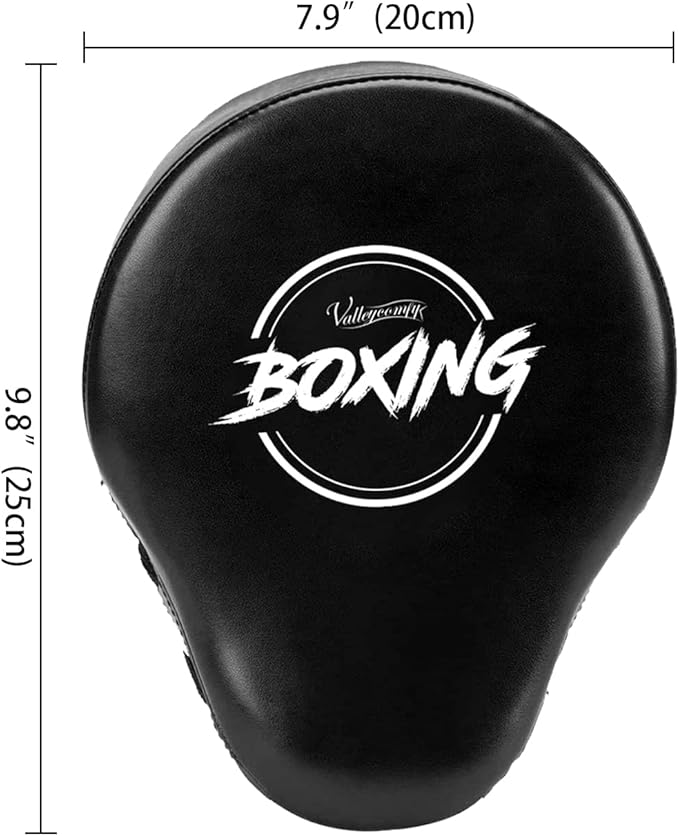 Valleycomfy Boxing Curved Focus Punching Mitts- Leatherette Training Hand Pads