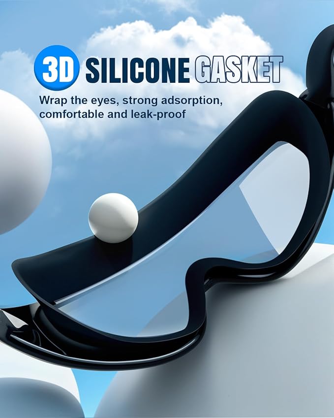 Rantizon Swim Goggles 2 Pack, Wide View Anti Fog&UV Swimming Goggles for Audlt, No Leaking Swim Glasses for Men Women Kids