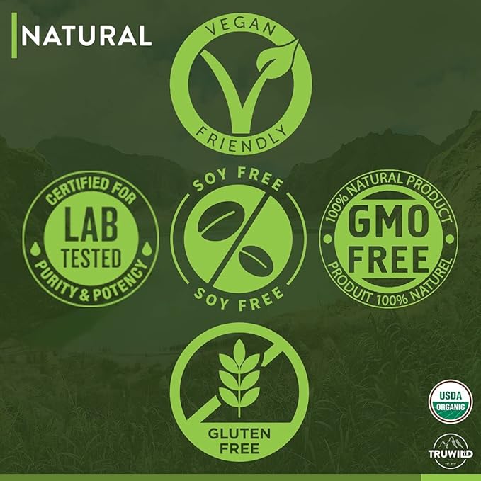 TruWild Greens Superfood Juice Powder, with 22+ Greens & Anti-Oxidants, Natural Immune, Stress, Digestion Support Powder, 90 Servings, 3 Pack