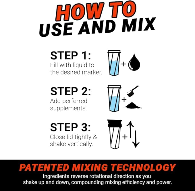 HELIMIX 2.0 Vortex Blender Shaker Bottle, 29 Fluid Ounces, Plastic, No Shaking Accessories Needed, Odor Resistant, Leak Proof, Durable, Easy to Clean, Sturdy Loop for Transport