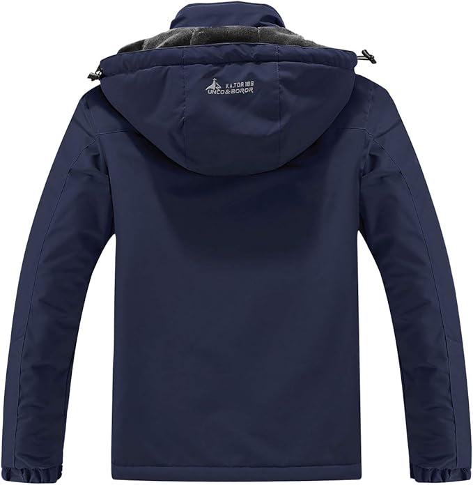 Men's Ski Jacket Warm Winter Snow Coat Waterproof Mountain Windbreaker Snowboarding Jacket Hooded for Hiking Traval