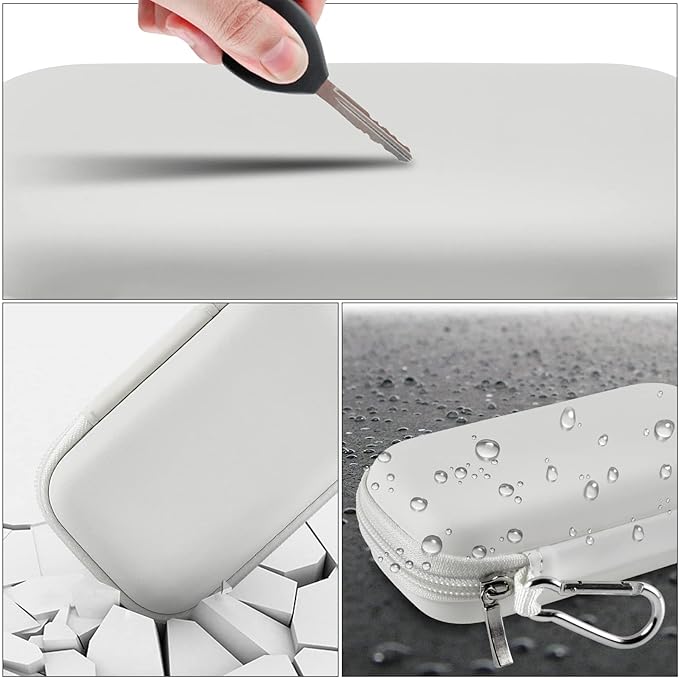 MP3 & MP4 Player Case for SOULCKER/G.G.Martinsen/Grtdhx/iPod Nano/Sandisk Music Player/Sony NW-A45 and Other Music Players with Bluetooth. Fit for Earbuds, USB Cable, Memory Card - White