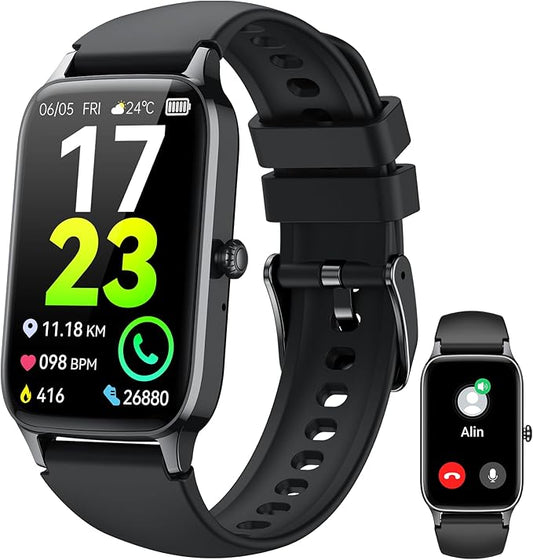 Smart Watch for Men Women(Answer/Make Call), 2025 Fitness Activity Tracker 1.57” Smartwatch with Heart Rate/Sleep Monitor/Pedometer/Calories/110+ Sports, IP68 Waterproof Fitness Watch for Android iOS