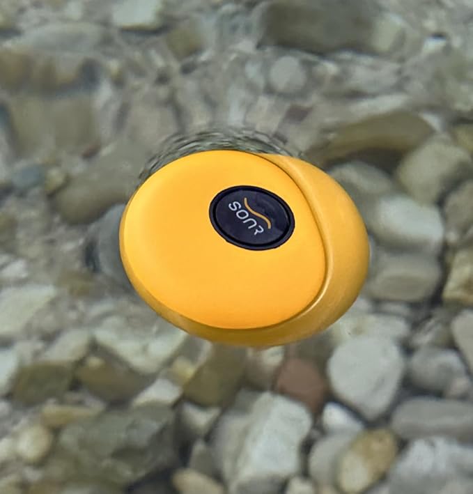 SONR Music, Open-Ear Underwater Music Player for Swimmers, Swimming Headphones, Waterproof Bone Conduction MP3 Player, Underwater Swimming Headphones with Bluetooth (Sunny)