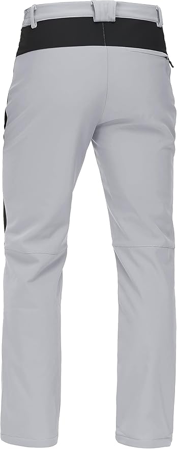 TACVASEN Men's Skiing Snow Pants Fleece Lined Waterproof Winter Insulated Hiking Pant for Outdoor Work Hunting Cargo