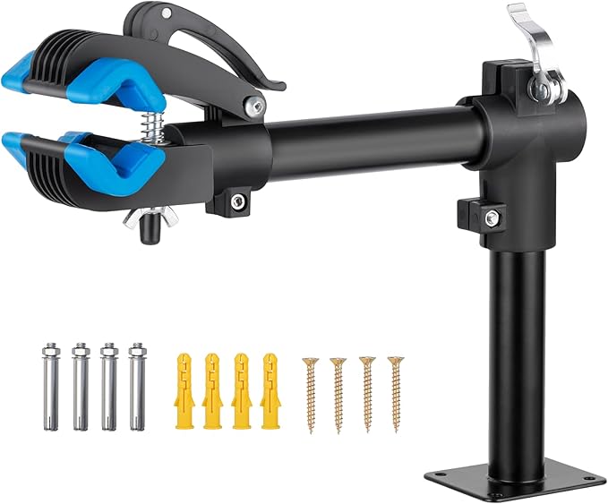 Urban Deco Bike Repair Stand Bench Mount Bike Stand Wall Mounted Bike Work Stand Bicycles Maintenance Rack Bike Clamp for Road Mountain Bike,Road Bike