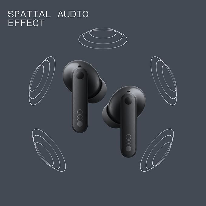 CMF Buds Pro 2 Wireless Earbuds with Smart Dial, 50dB Hybrid Noise Cancelling Earbuds Wireless Bluetooth 5.3, 11mm Bass with LDAC, 6 Hi-Res Audio Mics, 43H Playtime, Fast Charging Case, Dark Grey