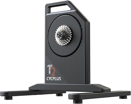 CYCPLUS T2H Smart Bike Trainer - 2200W Brushless Motor, 20% Gradient Simulator, BLE/ANT+ Dual Mode, Virtual Shifting Ready, Triple Silent Design with Dual Cooling Fans