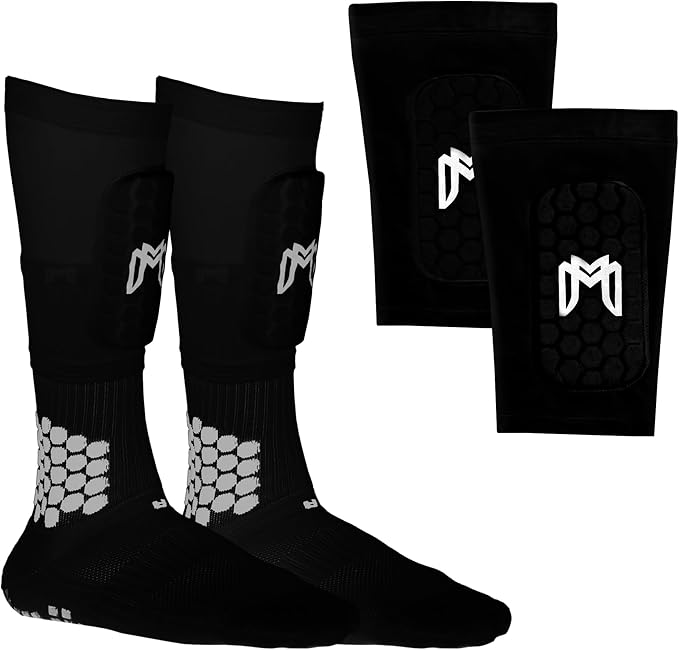 Mini Shin Guards Soccer – Built in Shin Pad Sleeves for Mens, Women, Teens - Small Shin Guards - Lightweight, Breathable Shin Defender Leg Protection