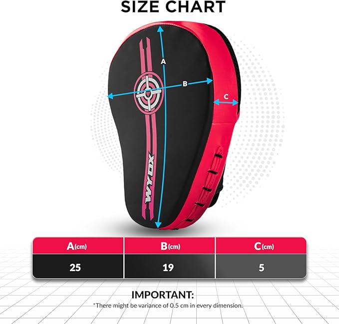 WYOX Curved Boxing Punch Mitts β Boxing Pads Training Set, Punching Mitts for Adults, Kickboxing Pads, Muay Thai Pads, Karate Pads, MMA Training Equipment, Martial Arts Focus Pads