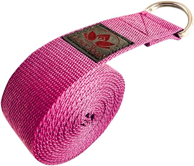 Clever Yoga - 8 ft Yoga Strap for Exercise & Physical Therapy, Leg Stretching Strap Yoga Accessories & Stretching Equipment, Leg Stretcher for Women & Men, Home Workout Essentials