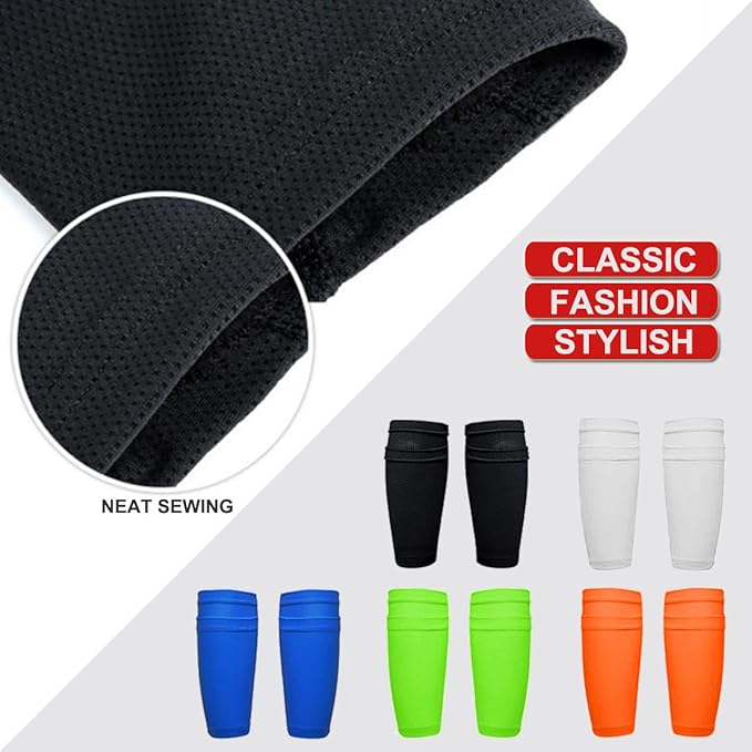 Soccer Shin Guards for Kids Youth Shin Pads and Shin Guard Sleeves Protective Gear Soccer Equipment Calf Sleeves for Boys Girls Kids Youth Teenagers Adult