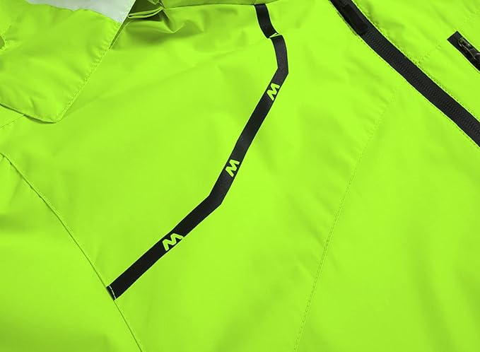GIISAM Mens Windproof Jacket Waterproof Lightweight Mountain Sport Jacket for Men Hooded Windbreaker Raincoat