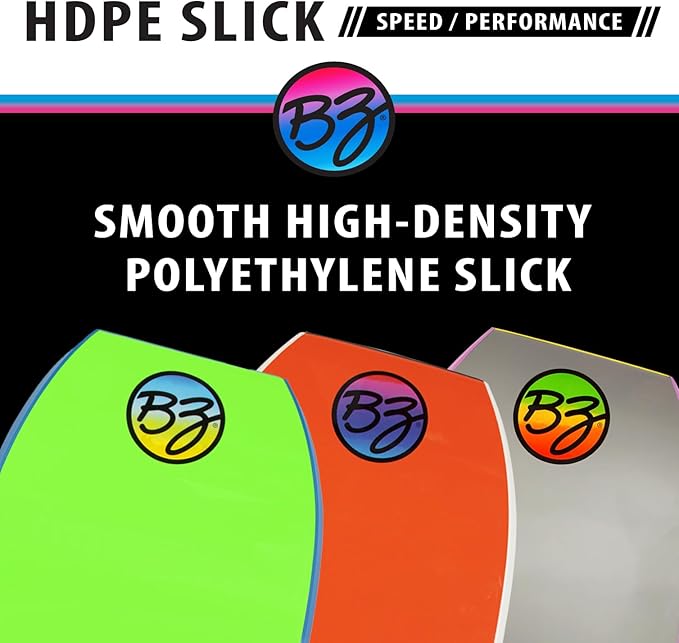 BZ BodyBoards - T-10 Progressive Series Bodyboard - HDPE Slick - Crescent Tail - PHUZION Core - 8lb Deck