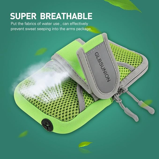 Multifunctional Outdoor Sports Armband Sweatproof Running Armbag Casual Arm Package Bag Gym Fitness Cell Phone Bag Key Holder for iPhone 16 15 14 13 Max Pro Plus Samsung Galaxy Note S24 S23 Edge, Pink