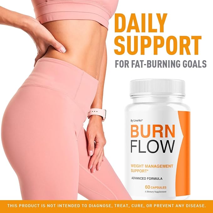 (2 Pack) BurnFlow Capsules - Official BurnFlow Advanced Premium Formula, All Natural BurnFlow Support Capsules for Overall Health & Wellness, BurnFlow Pills Reviews, 120 Capsules for 2 Months