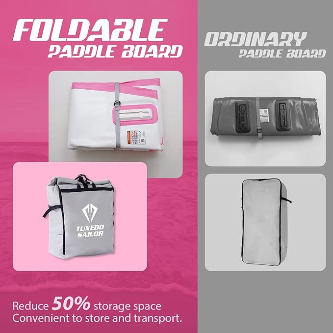 Tuxedo Sailor Kids Inflatable Paddle Board Lightweight and Safe Fishing Stand Up Paddle Board for Adults with Accessories