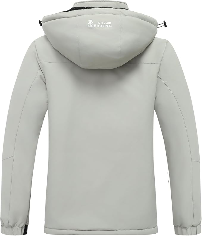 MOERDENG Women's Waterproof Ski Jacket Warm Winter Snow Coat Mountain Windbreaker Hooded Raincoat Jacket