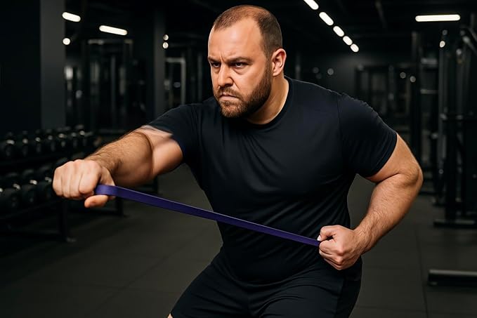 Gym Salvation Resistance Bands Set, 5 Exercise Bands, Black and Military Green Shades