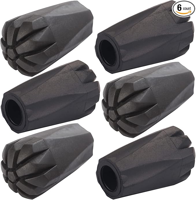 Trekking Pole Accessories Extra Thick and Wear Resisting Rubber Tips Snow Support Mud Support for Hiking Poles for All Common Trekking Poles, Hiking Sticks, Nordic Walking Poles with a Inner Diameter of 11mm/0.43"