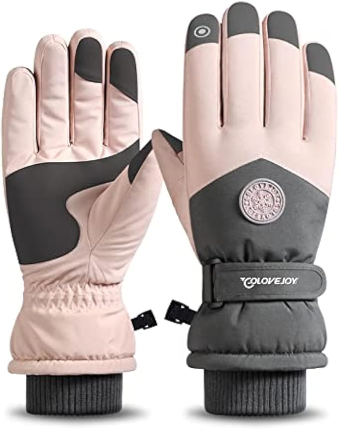 Winter Ski Snow Gloves for Men, Women, Youth | Touchscreen & Waterproof Cold Weather Hand Warming Gloves Winter Work Gloves
