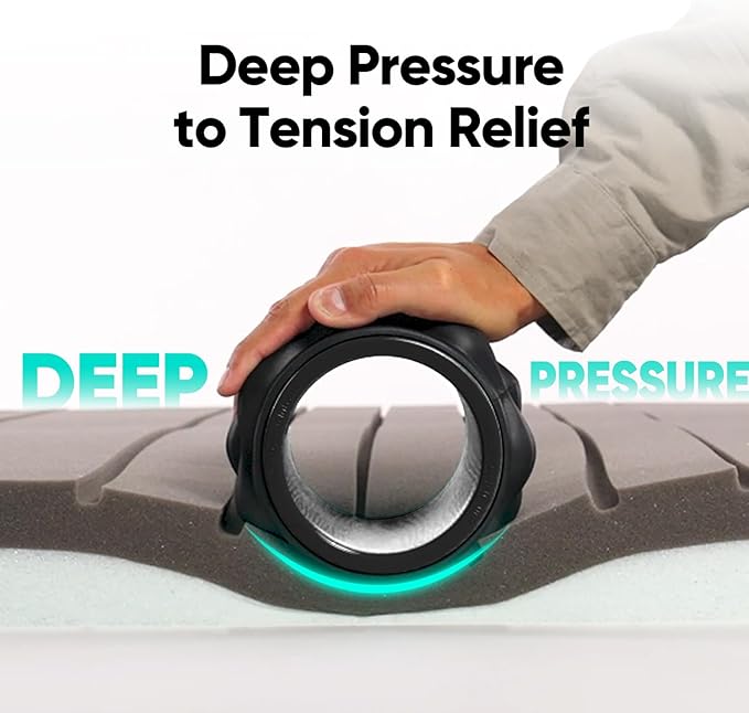 FitBeast Back Roller, Back Wheel Foam Roller - Targeted Muscle Roller for Deep Tissue Massage, Back Stretcher