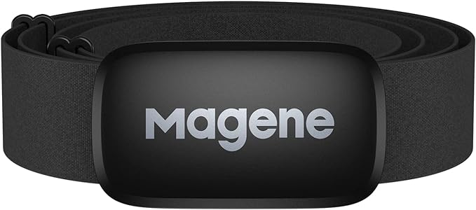 Magene H64 Heart Rate Monitor, Heart Rate Sensor Chest Strap, Protocol ANT+/Bluetooth, Compatible with iOS/Android APPs (New H64)