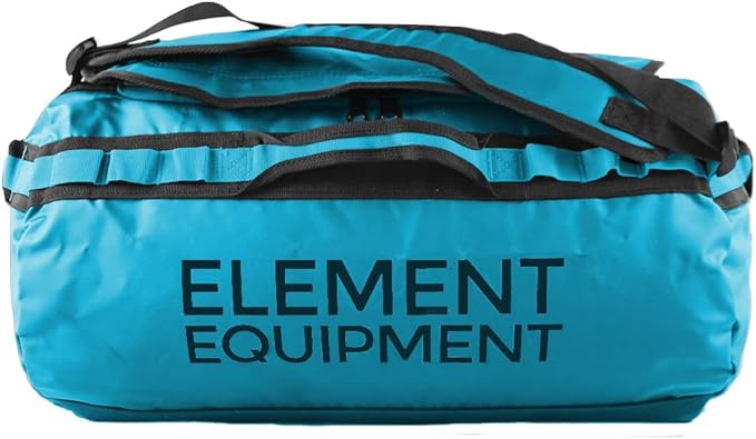 Element Equipment Trailhead Duffel Bag Shoulder Straps Waterproof Teal Large