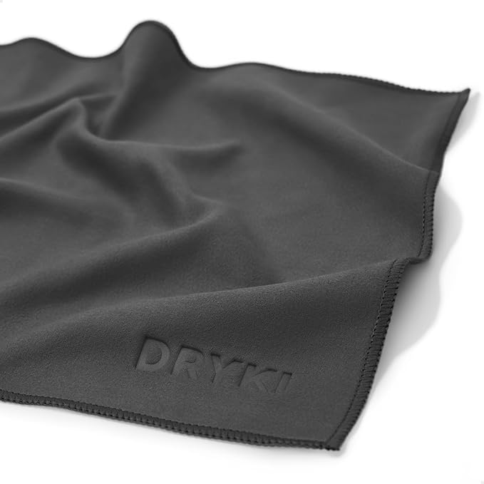 Pocket-Sized Sweat Towels - The Original Sweat Absorbing Handkerchiefs - Quick-Dry Microfiber Sweat Rags for Face, Hands, & Body - Men & Women - Gym, Sports, and Work (Dark Grey: 5 Pack)