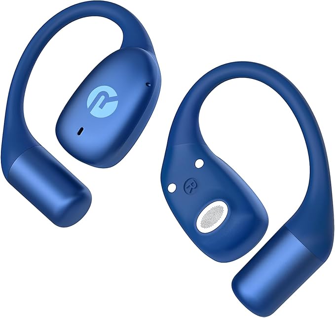 Raycon Essential Open Earbuds – True Wireless Open Ear Bluetooth 6.0 Headphones, Ultra-Lightweight, Comfort Hook Design, IPX4 Water Resistant, 36 Hours of Battery Life (Blue)