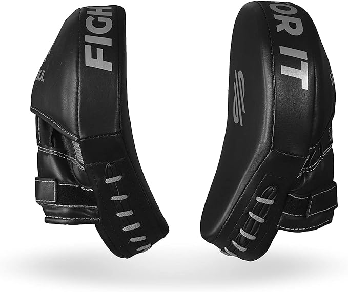 Sanabul Essential Curved Punching Mitts for Boxing, MMA Muay Thai Boxing Pads for Training, Punch Focus Mitts, Hand Pads Sparring Gear, Strike Shield