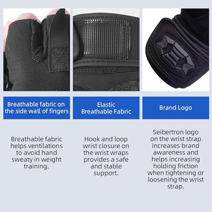 Seibertron Adult Or Youth S.O.L.A.G Sports Outdoor Water Resistant Full Finger Touchscreen Gloves