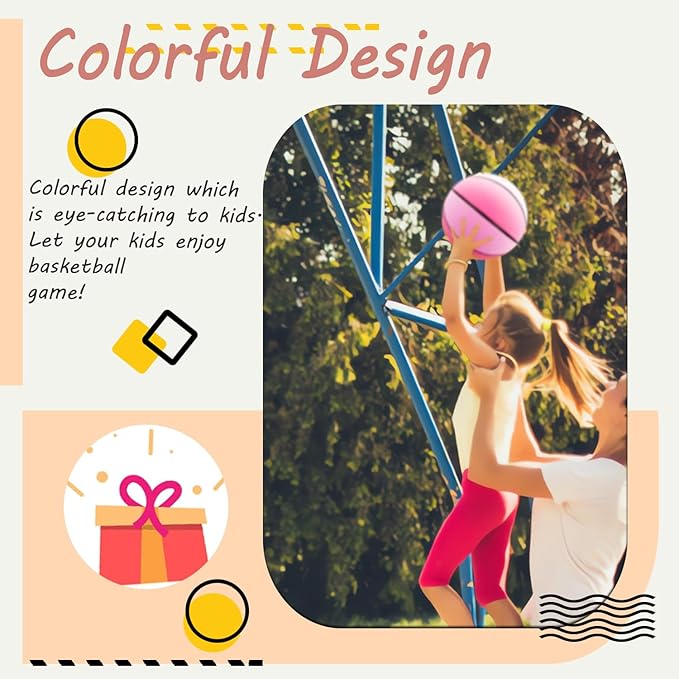 Senston Kids Basketball Balls Size 3/5/7 Basketballs Indoor Outdoor 27.5/29.5 inch Basketball Gifts for Kids/Girls/Boys