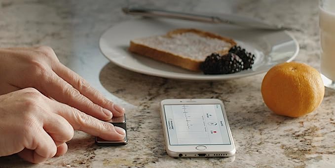 KardiaMobile 6-Lead Personal EKG Monitor – Six Views of The Heart – Detects AFib and Irregular Arrhythmias – Instant Results in 30 Seconds – Works with Most Smartphones