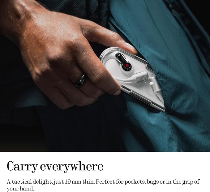 Nothing Ear (Open) Open-Ear Headphones, Earbuds with Earhooks, BT 5.3, Clear Voice Technology with 2 Mics, Fast Charging, Compatible with iPhone & Android -White