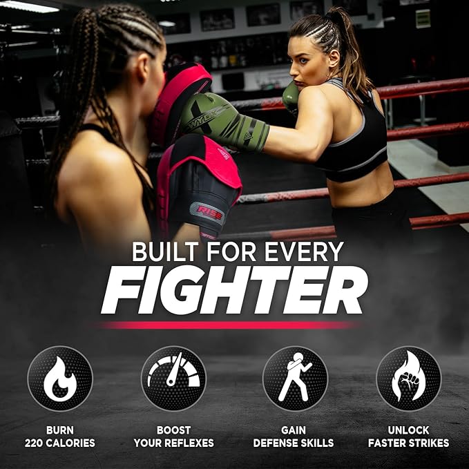 WYOX Curved Boxing Punch Mitts β Boxing Pads Training Set, Punching Mitts for Adults, Kickboxing Pads, Muay Thai Pads, Karate Pads, MMA Training Equipment, Martial Arts Focus Pads