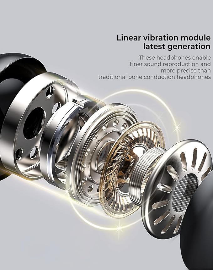 Swimming Waterproof Bone Conduction Headphones Bluetooth 5.3 lPX8 Underwater Waterproof Headphones for Swimming with 32GB MP3 Player Built in Earbuds for Sport Running Cycling Gym (Redblack)