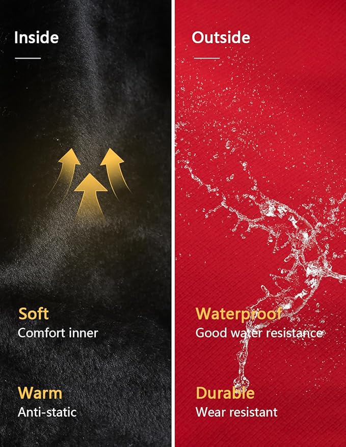 Men's Ski Jacket Warm Winter Snow Coat Waterproof Mountain Windbreaker Snowboarding Jacket Hooded for Hiking Traval