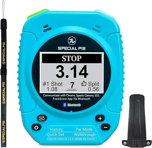 Shot Timer for Shooting Competition - IPSC,USPSA,IDPA,Shot Timer for Training&Dry Fire,Compatible with APP,Camera,Chronograph