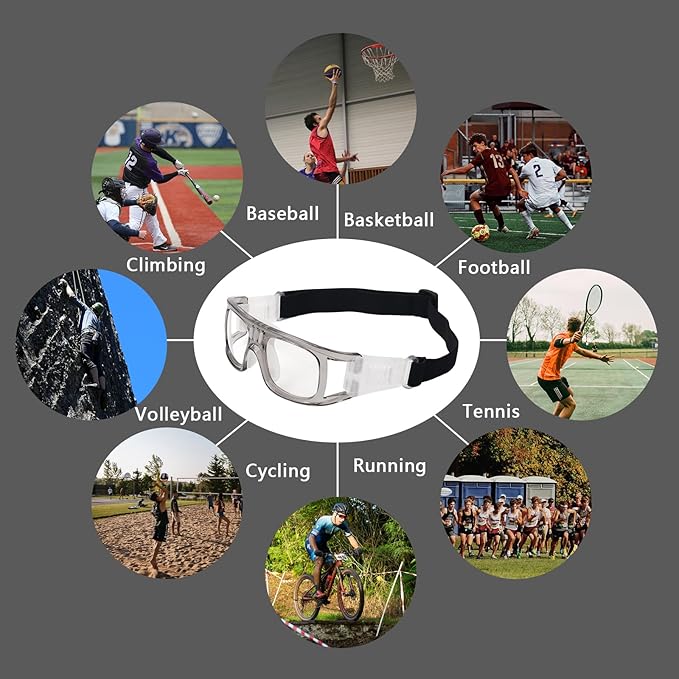 Andux Basketball Soccer Football Sports Glasses Eyewear Goggles Eye Safety Glasses LQYJ-01