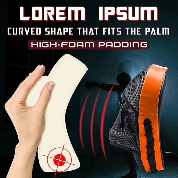 Boxing and MMA Punching Mitts - Hook & Jab Pads, Focus Punch Mitts, Target Focus Pads, and Kick Shield for Muay Thai Training