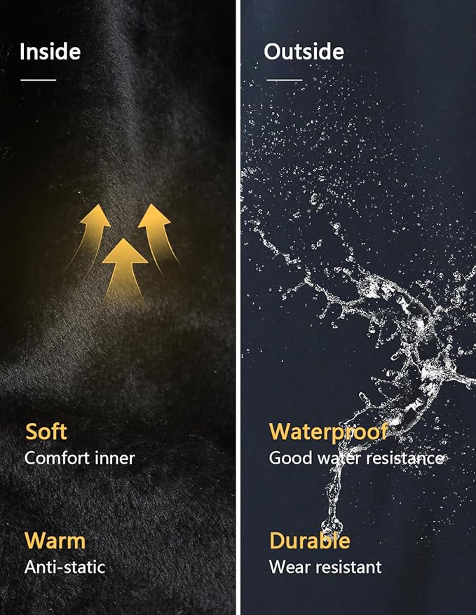 Men's Ski Jacket Warm Winter Snow Coat Waterproof Mountain Windbreaker Snowboarding Jacket Hooded for Hiking Traval